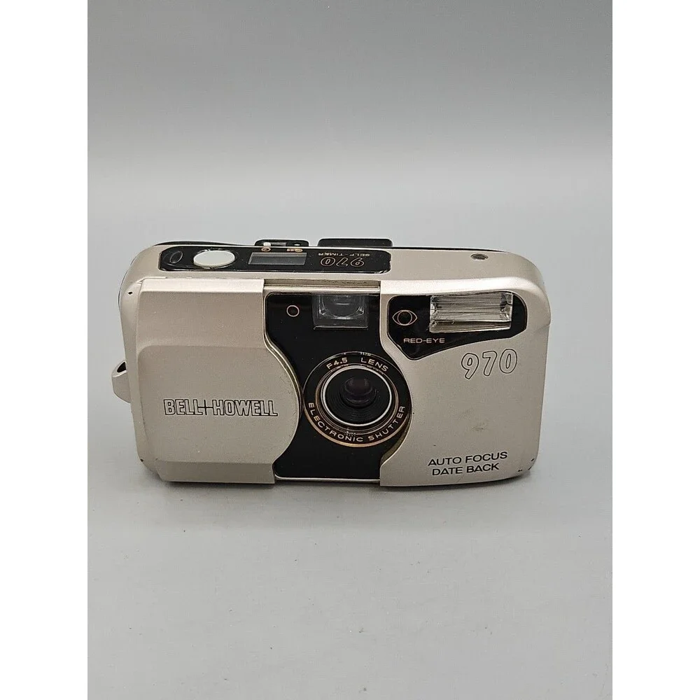 BELL + HOWELL 970 Auto Focus Date Back Red-Eye Point and Shoot Film Camera